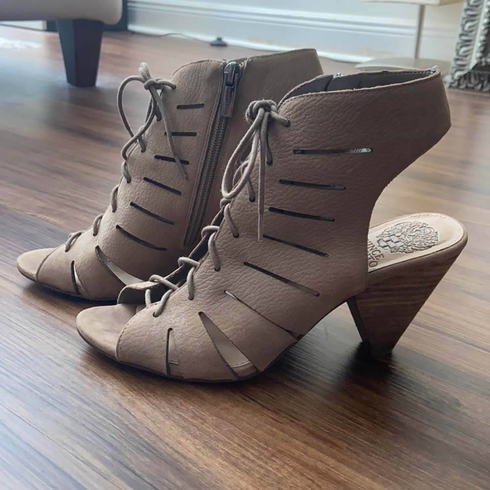Vince Camuto ‘ESTIE’ Suade cutout open toe sandal